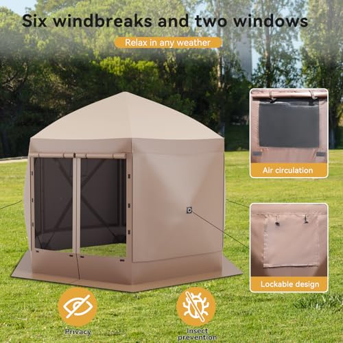 Escape Shelter tragbarer Sichtschutz für Haus, Zimmer, Pop-Up-Pavillon, OD017-BR – Bild 3