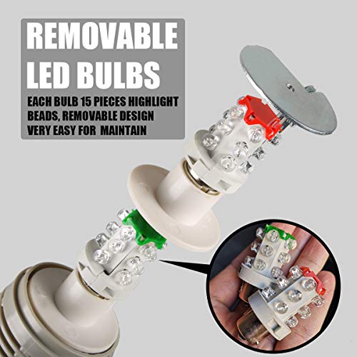 Luban Industrial Signal Light, Column Led Alarm Tower Lamp Light Flash Indicator, 2-Layer Stack Led Warning Light For Safety (110V/Steady On Light) #TOP3