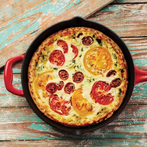 Image of Tramontina Bestow Enameled Cast Iron 10-Inch Skillet, Red