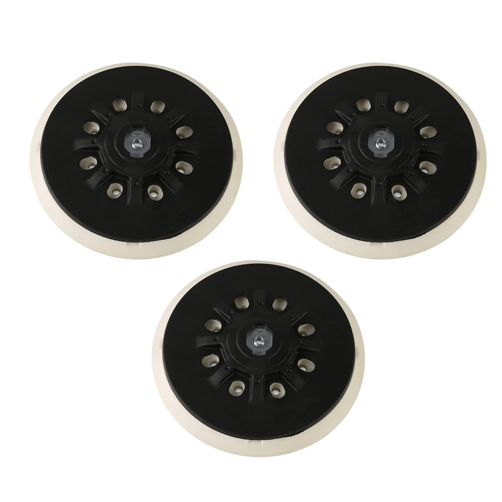 Sanding Pad (150mm) 6 inches 17 Holes, Hard Hook and Loop Replacement Self-adhasif for Sanding Discs Compatible with FESTOOL Grinder Accessories 3PCS