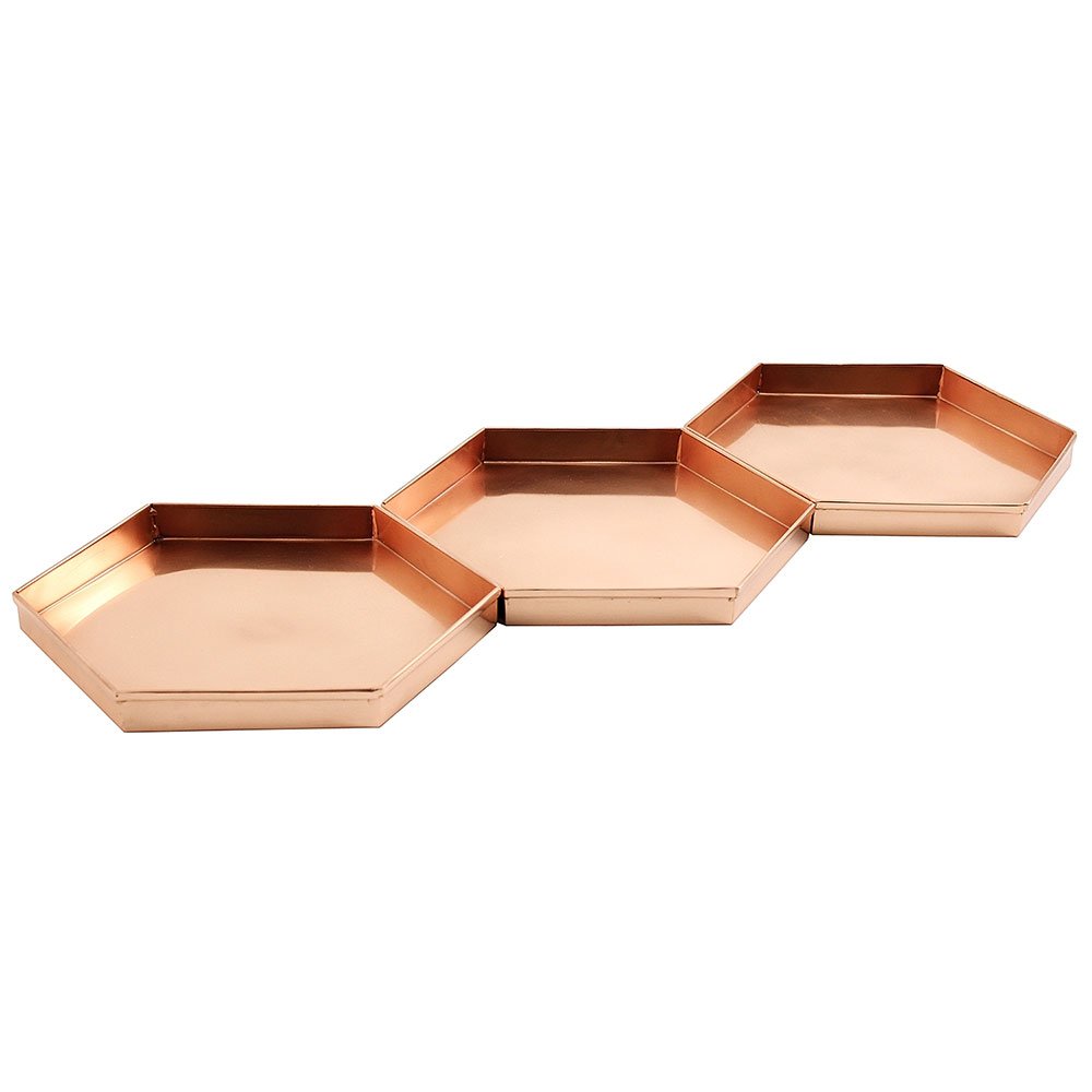 Plateau Rond En Cuivre Achla Designs – 30,5 Cm De Diamètre, Finition Brillante, Acier Inoxydable - 7