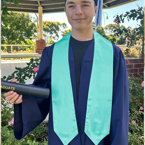 Image of GraduationMall 12 Pieces 72 Inch Plain Graduation Stole Bulk Sublimation Blank Honor Graduation Sash Unisex Adult