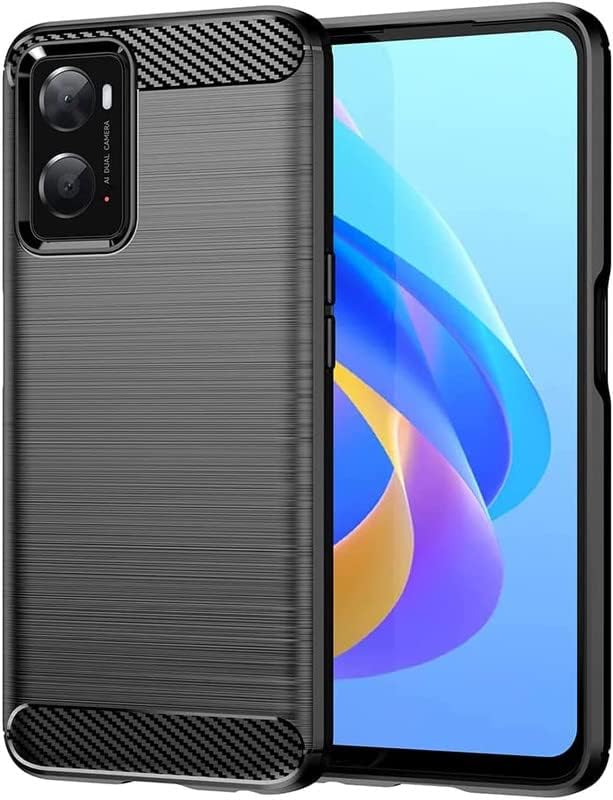 Image of Hybrid Carbon Fiber Back Case for Oppo A76 /A96 /A36 (Black)
