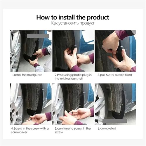 Protector de cejas rueda delantera y trasera para Volvo XC40 de 2018 a 2023 6