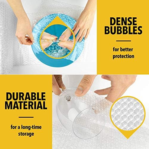 Bubble Cushioning Wrap Roll 2 Pack 30cm x 9m(18 m Total) - Perforated for Shipping Packing Moving Supplies - Bubble Cushioning Wrap for Packing and Moving Boxes - Bubble Packing Wrap for Moving House