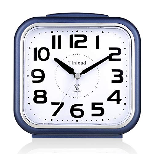 5.5 Zoll Leise Analog Wecker Ohne Ticken, Sanftes Aufwecken, Pieptöne, Lautstärke erhöhen,...