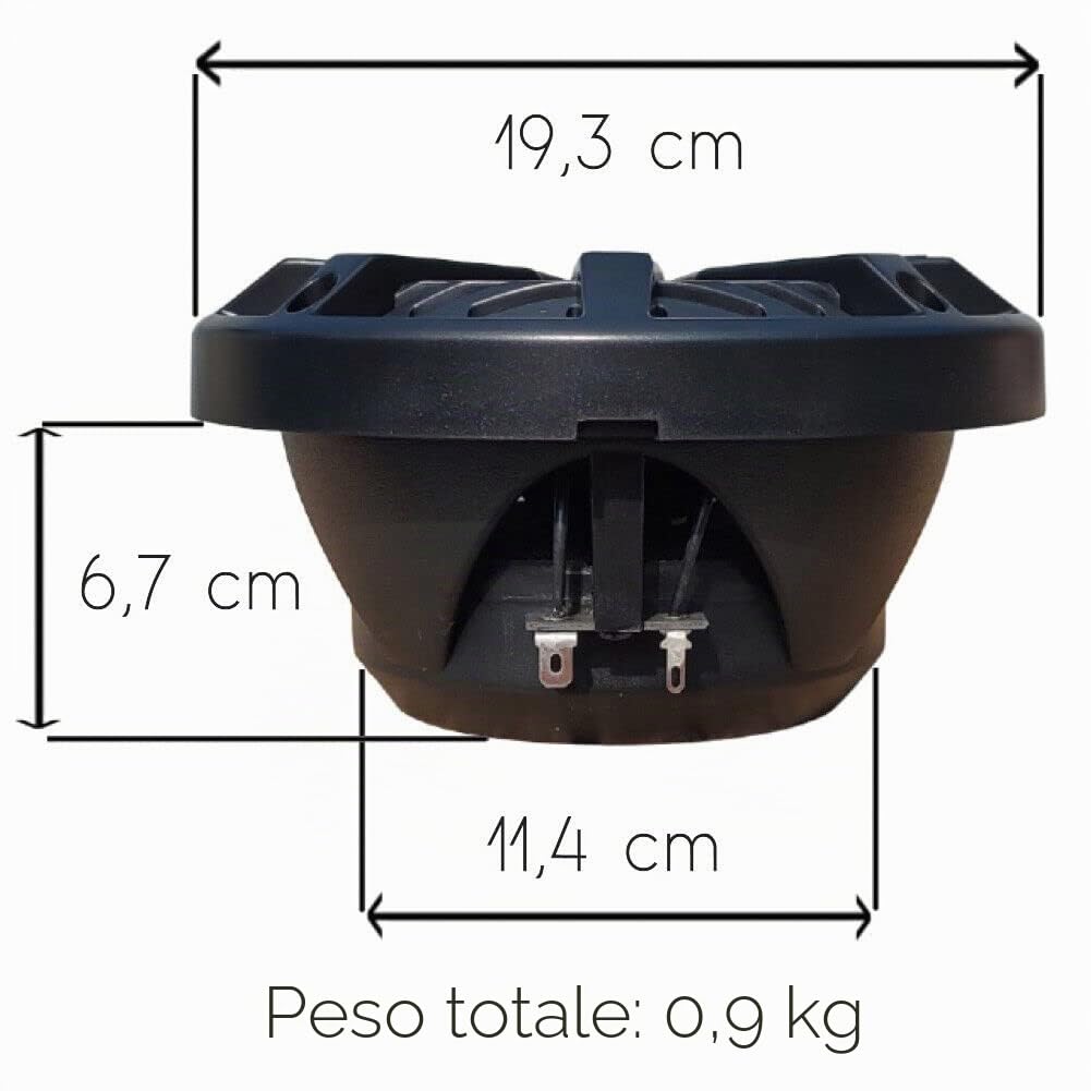 SET PER BOSS AUDIO SYSTEMS MR62B 2 altoparlanti marini diffusori neri 2 vie 6,5" 16,5 cm 165 mm, 100 watt rms 200 watt max, impermeabili, mare piscina barca, a coppia + accessori di montaggio