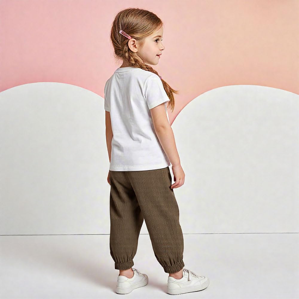 YUANQIAN Pantalones de seda de hielo transpirables de secado rápido para niños, repelentes de mosquitos, pantalones unisex de ajuste relajado, cintura elástica, puños ajustables