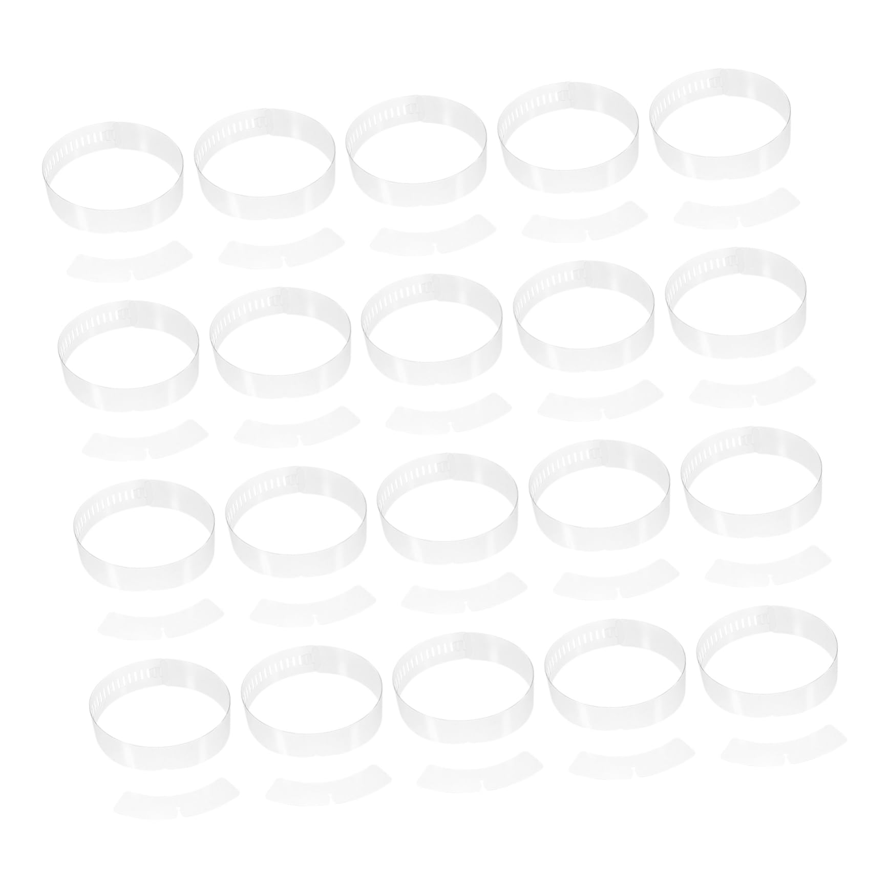 Healeved 200pcs Fixing Strips Collar Stick Detachable Collar Shirt Stays Neck Support Decorative Collar Strips for Collar of Shirt Inserts Band Men Shirt Men's Shirts White Plastic