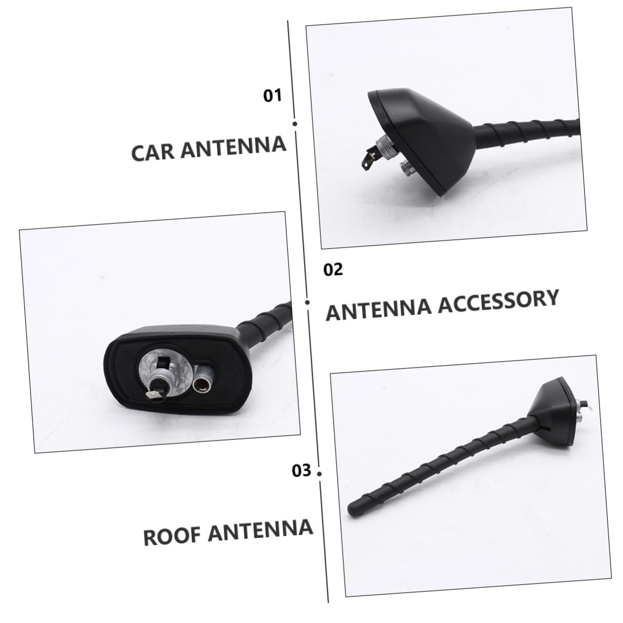 Artibetter Antena de Techo Decorativa para Coche Duradera y Resistente para Exteriores y Viajes
