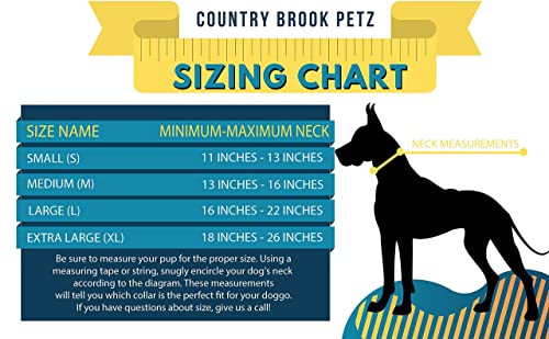 Country Brook Design - Vibrant 30+ Color Selection - Premium Nylon Dog Collar with Metal Buckle (Large, 1 Inch Wide… - Image 5