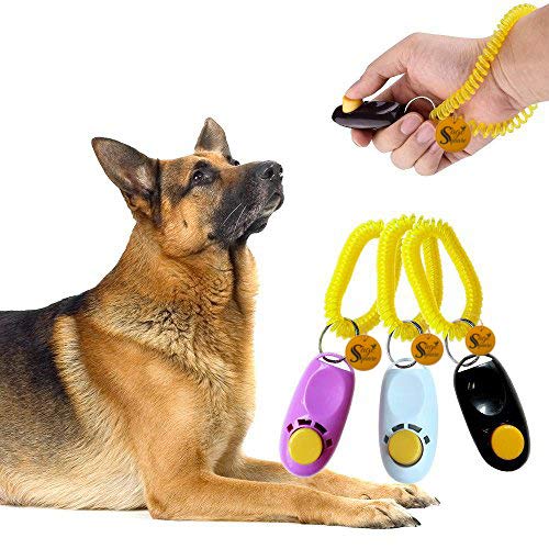 Pet Training Clicker with Wrist Strap for Dog/Cat/Kitten/Puppy/Bird (Random) (1 Piece) (B07B3PMRLF) Amazon Price History, Amazon Price Tracker