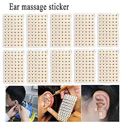 Acupuncture Ear Press Seeds 600Pcs Relaxation Massage Probe Acupressure Ear Vaccaria Bean Auricular-Paster Pressure Ears Stickers #TOP1