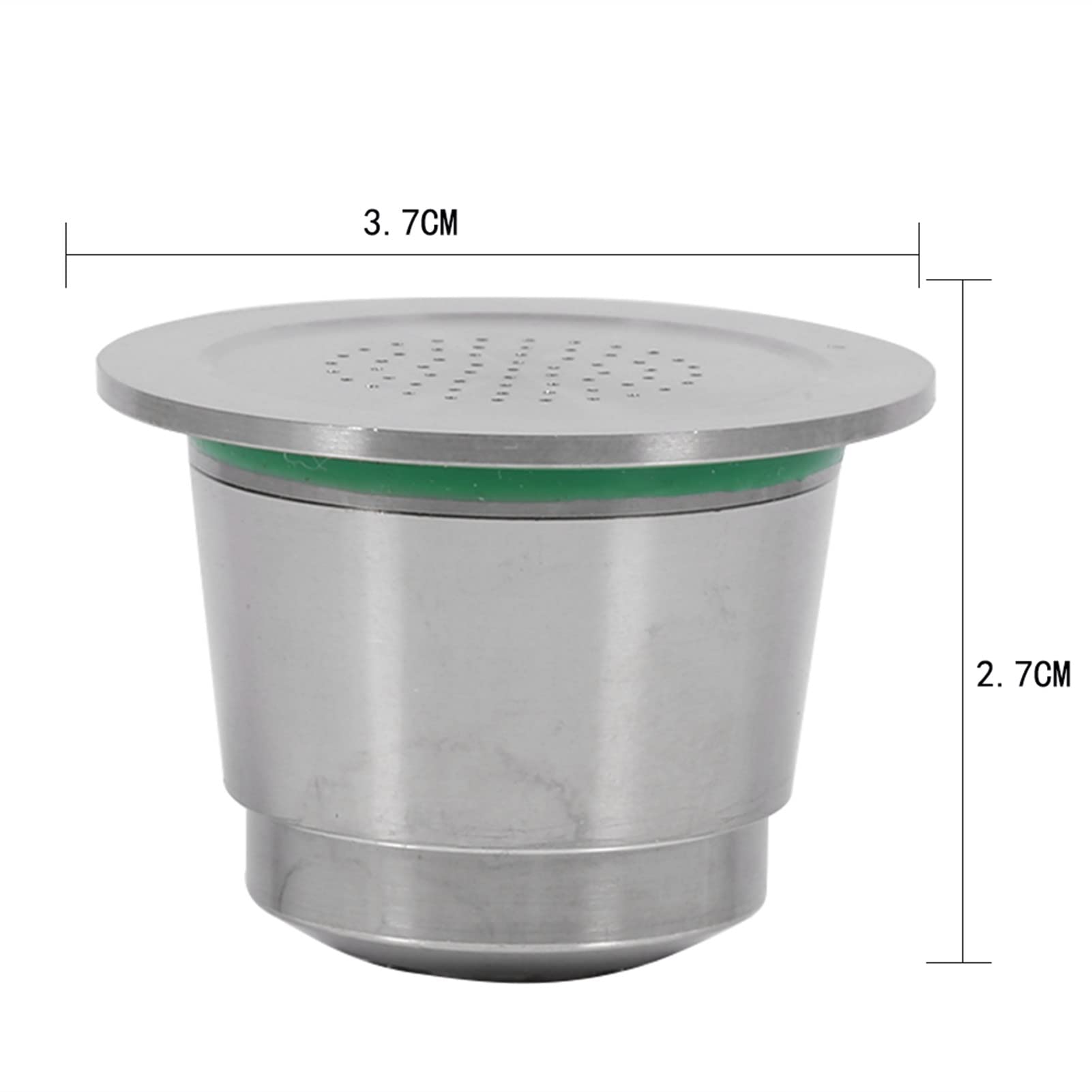 Máquina de Cápsulas café, Material Cápsula Acero Inoxidable para Filtros Reutilizables, 2 uds.