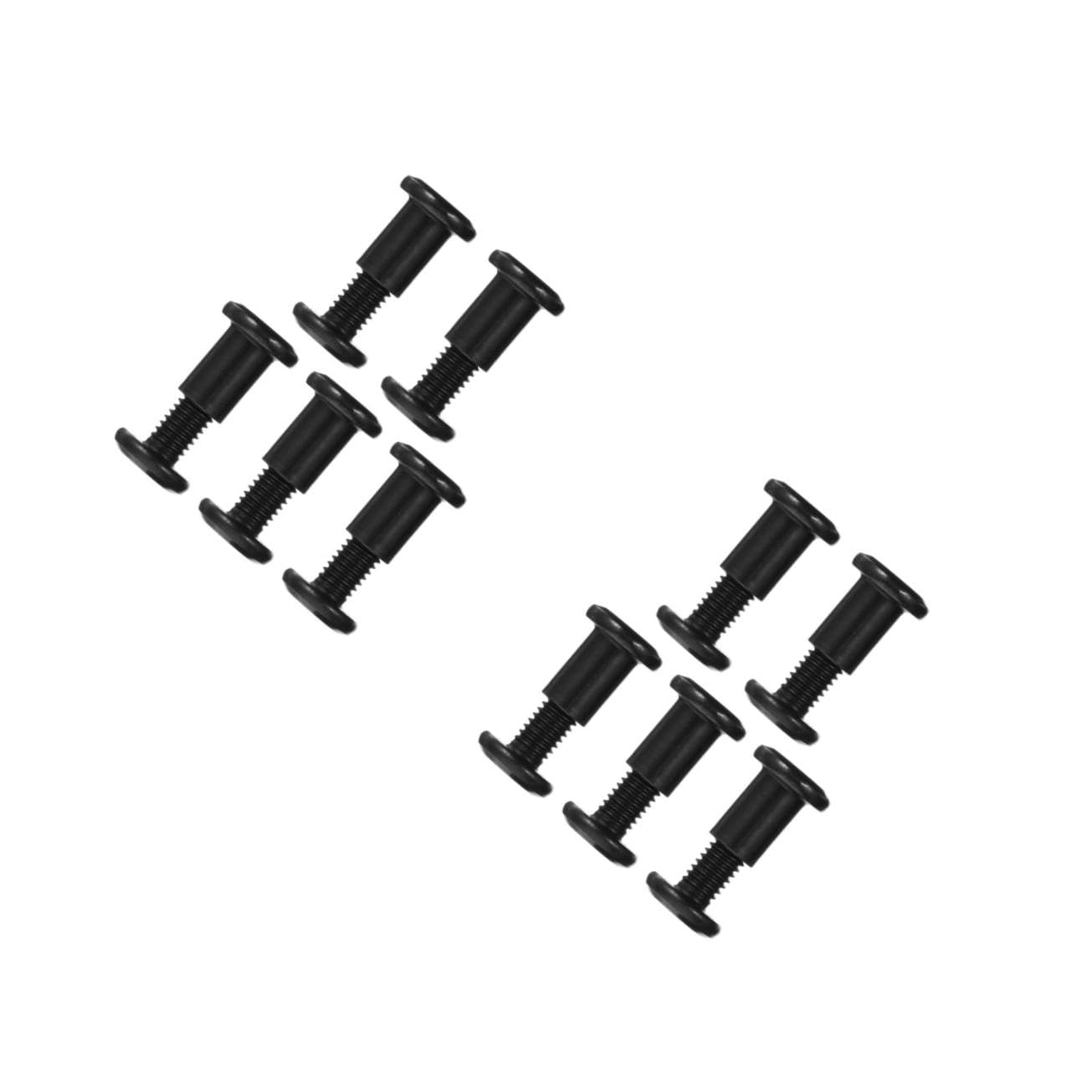 SOLUSTRE 2sets DIY Leather Decorations Set Screws Kit for Book Binding Flat Head Round Screws Stainless Steel for Scrapbooks Photo Albums 5pcs*2