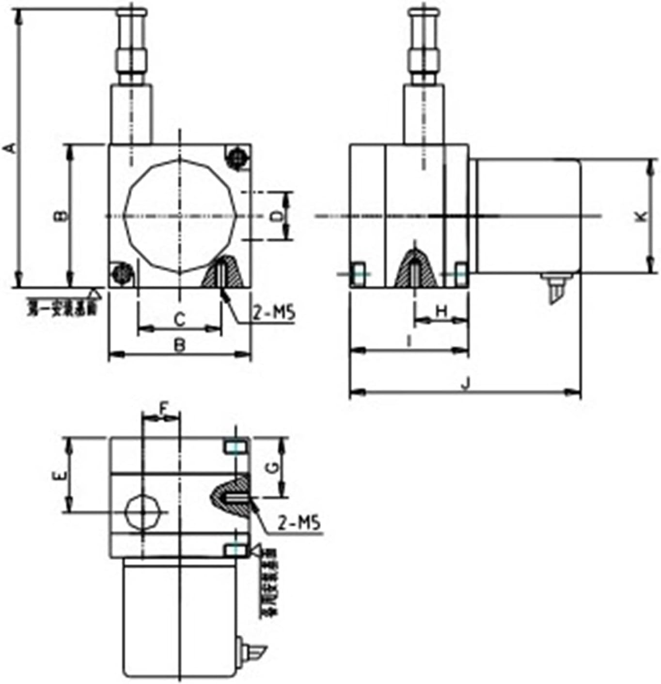 500mm Range 24v Draw Wire Transducer Position Sensor CWP-S500(0-5Kohm)