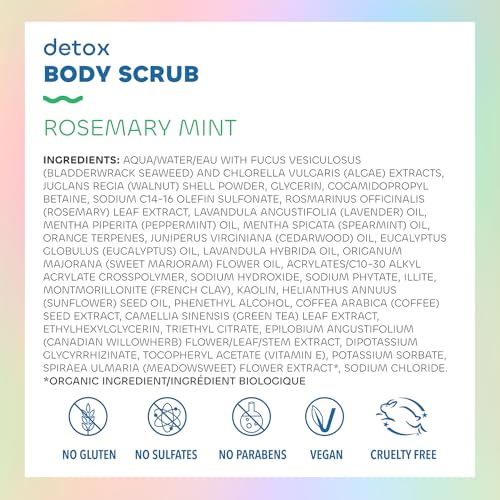 Seaweed Bath Co. Detox Body Scrub, Rosemary Mint Scent, 6 Ounce, Sustainably Harvested Seaweed, French Sea Clay, Coffee Extract - Image 4