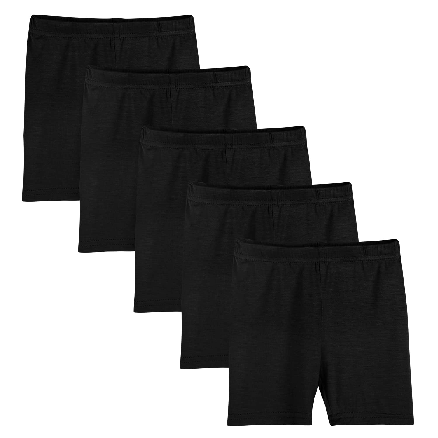 Auranso 5er Set Radlerhose Kinder Mädchen Kurze Hose Short Hosen Leggings Shorts 134 140 152 158