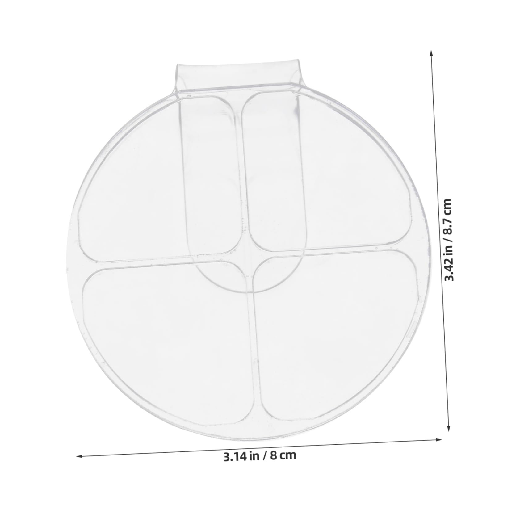 AUTSUPPL Acrylic Makeup Palette Foundation Palette Tray Professional Makeup Mixing Tool