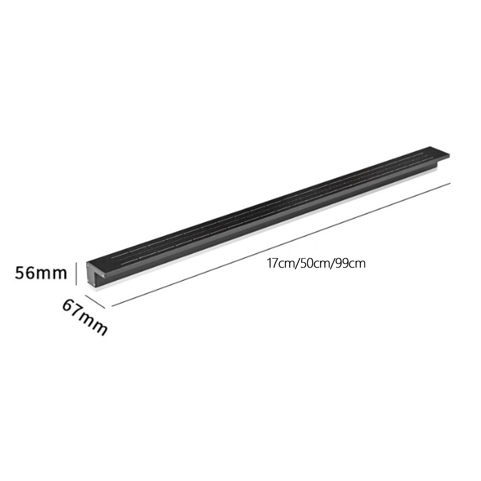 Lámpara de pared LED solar para exteriores IP65, resistente al agua, moderna, negra, diseño minimalista, iluminación acrílica 3000K/4000K/6000K para jardín, pasillo, escalera, interior (17 cm, luz cá
