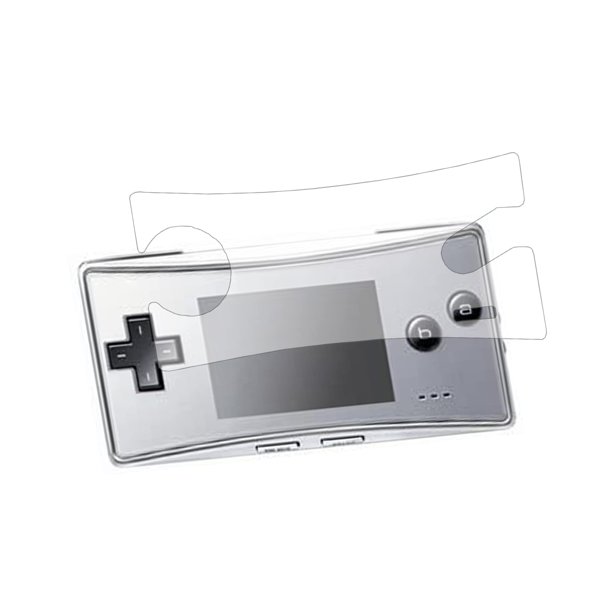 Basicest ゲームボーイ ミクロ フィルム GBM 液晶プロテクター 保護シート Nintendo Game Boy Micro ゲームボーイミクロ対応(1 個)