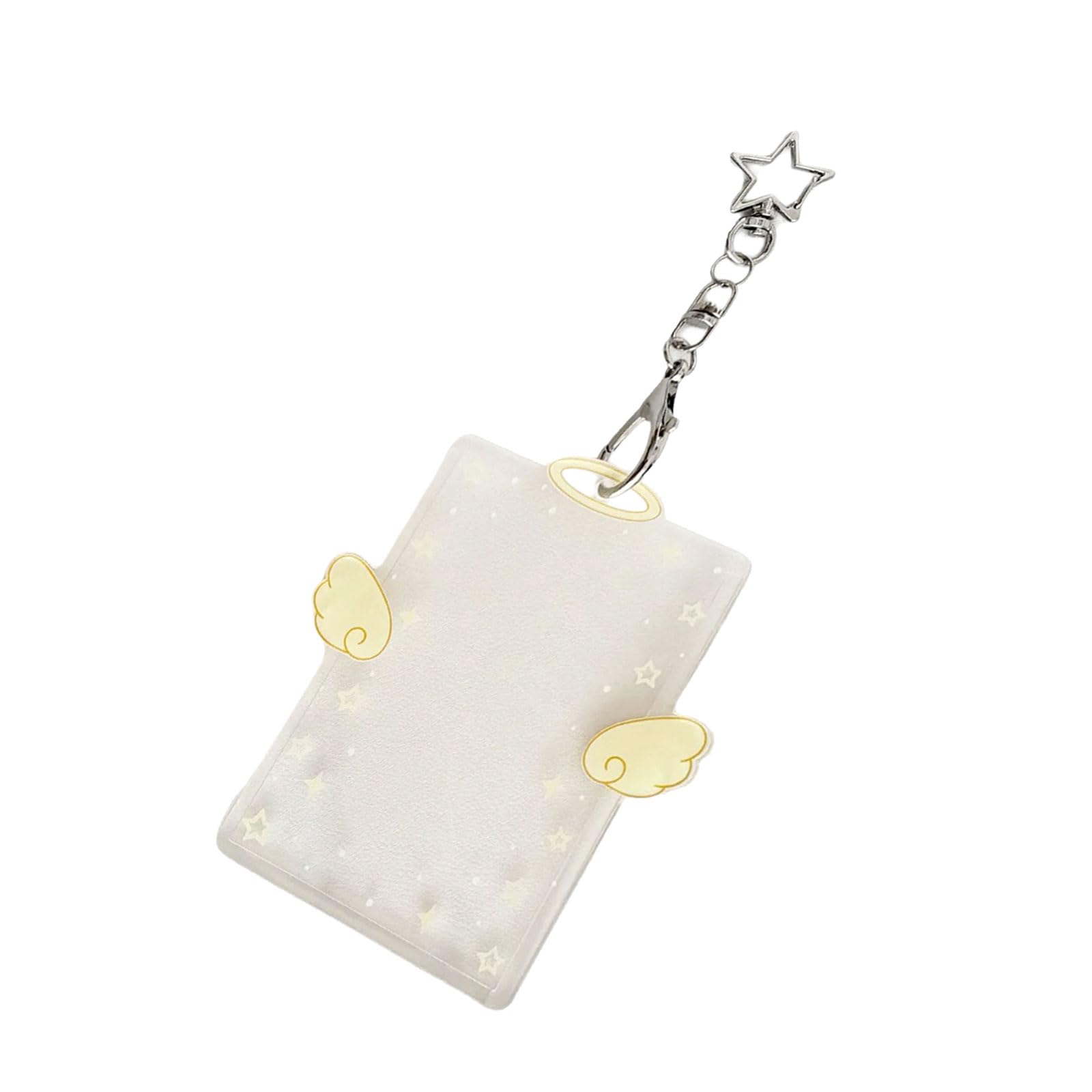 alloneslife Photocard Holder Korean Popular Photo Card Holder Keychain Card Pendant Keychain Student Sleeve Photo Pendant