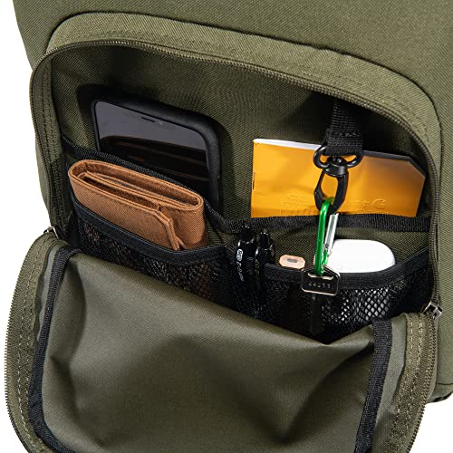 Image of Carhartt 25L Classic Laptop Daypack, Durable Water-Resistant Pack with Laptop Sleeve, Contains PFAS, Basil