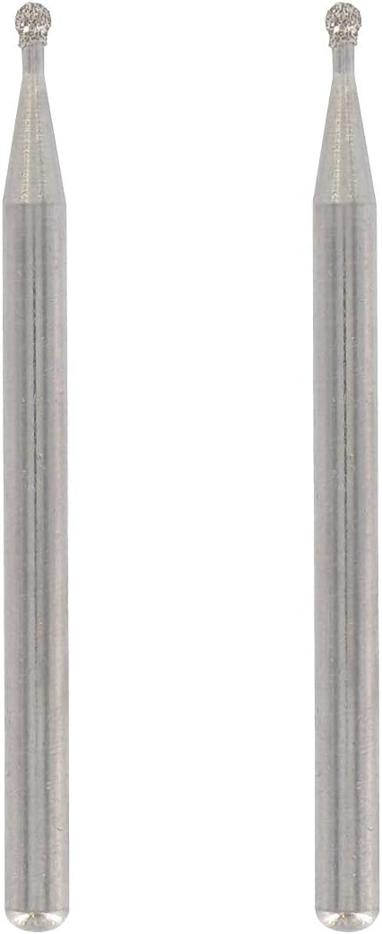 7103 Diamond Wheel Points, Accessory Set 2-pack with 2.0 mm Bits for Engraving, Carving and Cutting