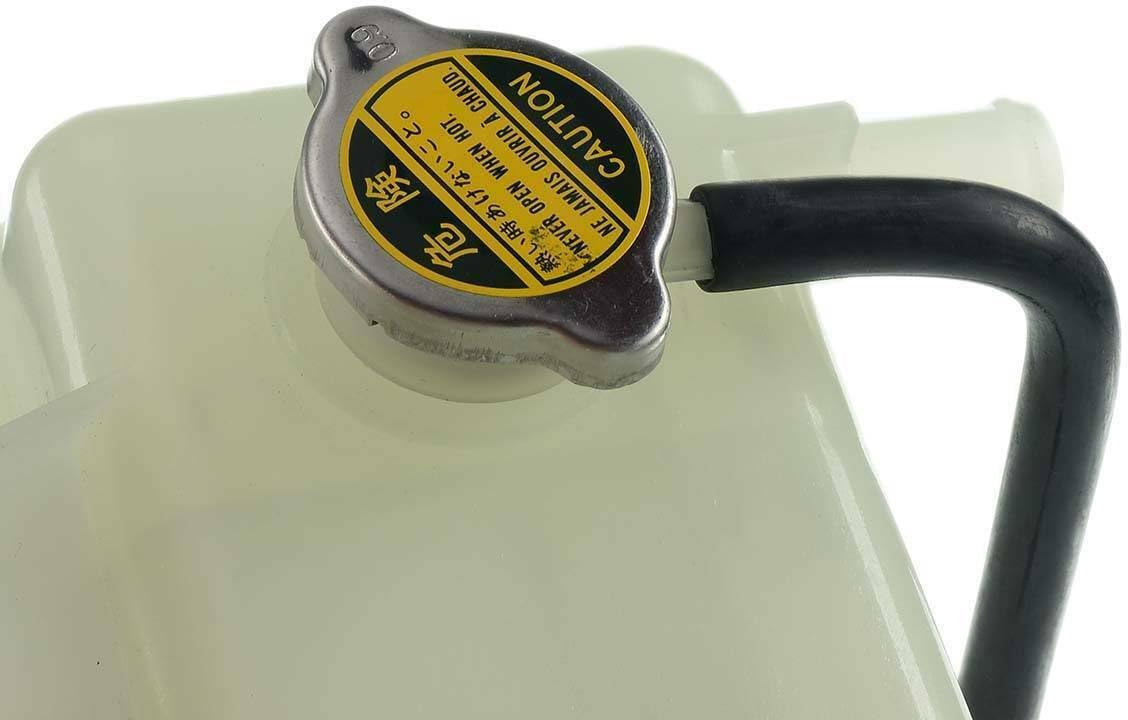 1pc Engine Coolant Overflow Recovery Expansion Reservoir Bottle Front Side Plastic White without Level Sensor with Cap for Mazda for MPV 2.5L 2000-2001 & 3.0L 2002-2005