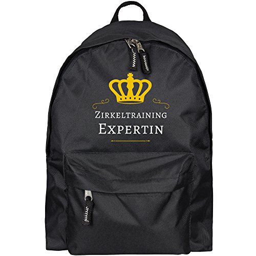 Preisvergleich Produktbild Multifanshop® Rucksack Zirkeltraining Expertin schwarz - Backpack Tasche