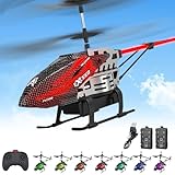 SREJNGL Alloy ABS 7 LED Colors RC Helicopter, Remote Control Helicopter for Kids 3.5CH Flying Aircraft Airplane Toy High Control Fixed Height USB Charging Drone for Boys and Girls Ages 6+