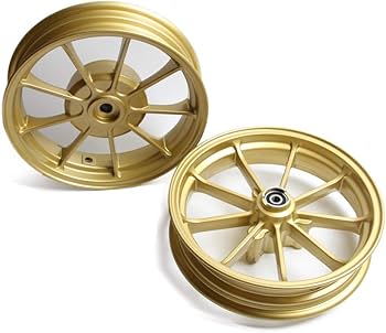 にや　ＺＸ 金ホイール　ディスク Amazon | 10インチのホイールの輪辋に適用 前後2個一対