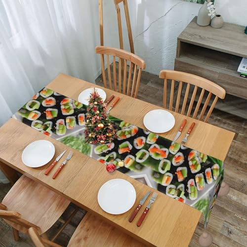Chemin de table sushi aneth cornichons pour protéger et décorer votre table - 8