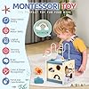 Airlab Cubo Actividades Bebe 1 Año Regalos, Juguetes Madera Montessori con Laberinto de Cuentas Clasificador de Formas Juegos Sensoriales Educativos para Niñas y Niños de 1 2 3 Años #5