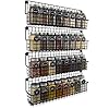 ZICOTO Farmhouse Style Hanging Spice Racks For Wall Mount - Easy To Install Set of 4 Space Saving Racks - The Ideal Seasoning Organizer For Your Kitchen