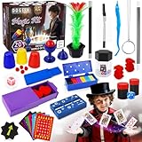 Magic Kit, Magic Tricks Includes Magic Wand and Magician Costume, Exciting Starter Magic Set Gift for Boys Girls Ages 6-12, Magic Tricks for kids, Perfect for Christmas, Halloween, and Birthday