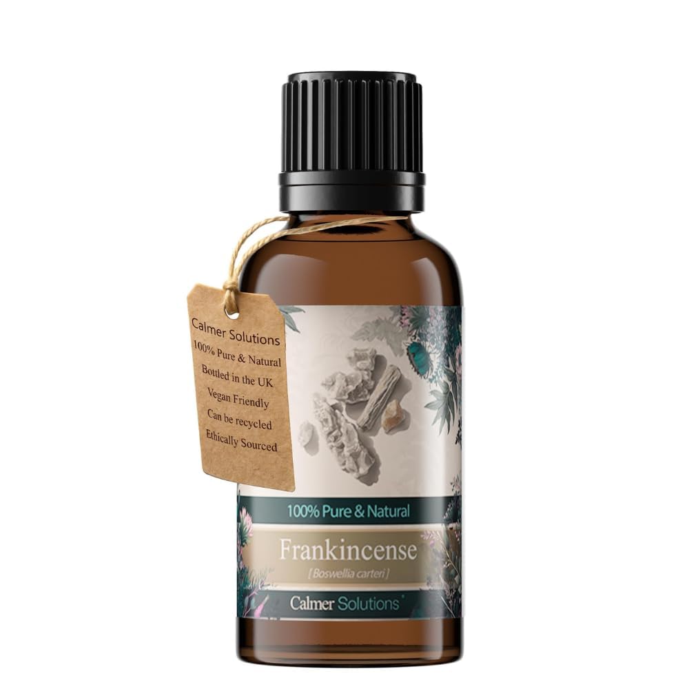 Calmer Solutions Pale Yellow Frankincense 100% Pure Essential Aromatherapy Oil 30Ml