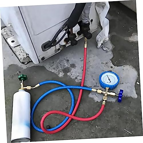 Juego de Manómetros Automotrices Duradero para Recarga de Aire Acondicionado, Herramienta de Múltiple Uso Compatible con Sistemas de Refrigeración y Alta Presión miniatura 4
