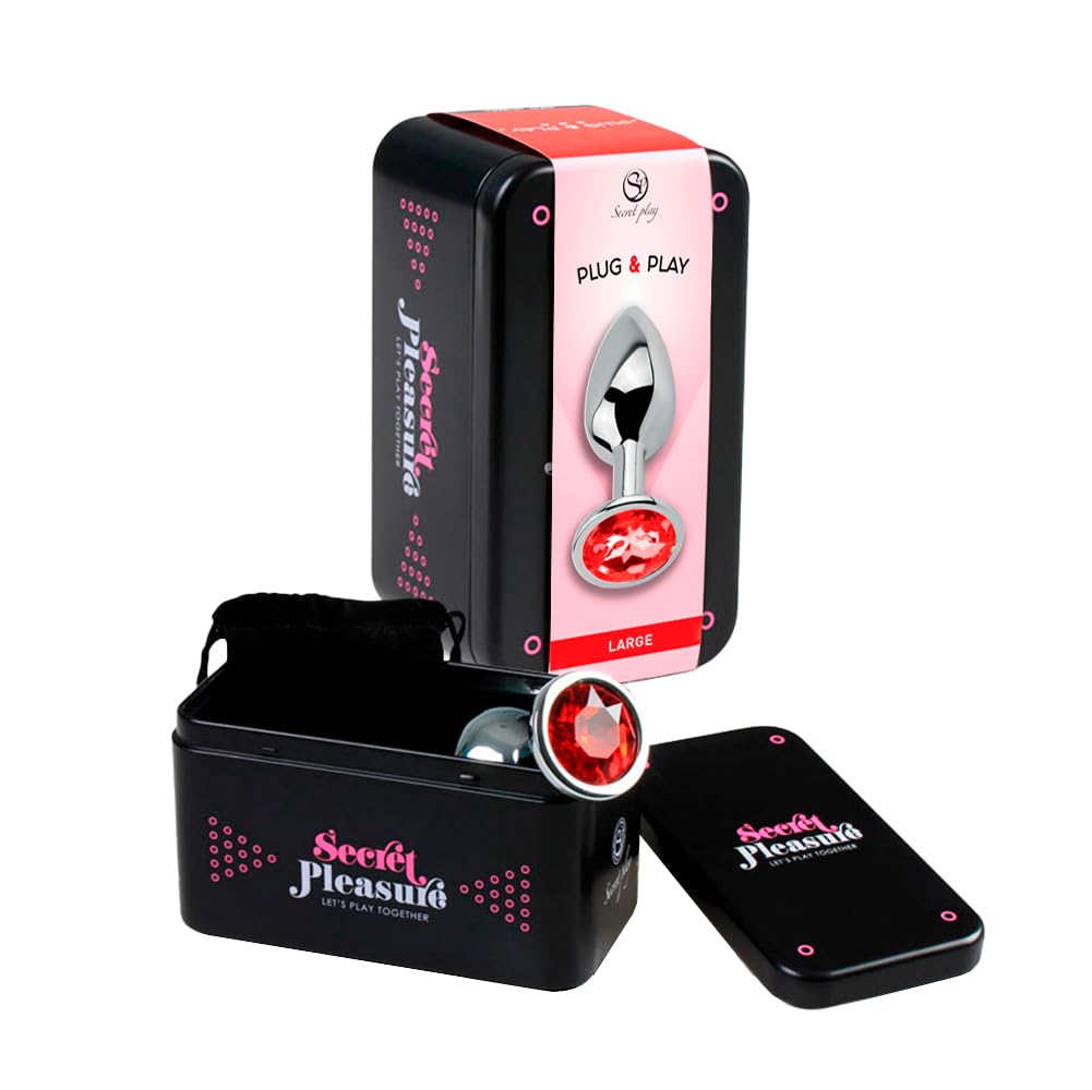SECRET PLAY Plug Anal Metal Small Red with Bag
