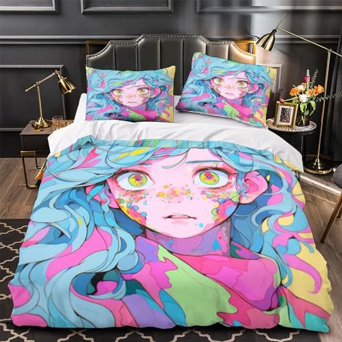 Housse de couette fermeture éclair lit double 200x200 en microfibre - 4