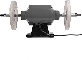 XtremepowerUS 10" Electric Benchtop Polisher Buffer Grinder Powerful 1HP Motor Polishing Grinder Machine 3450 RPM
