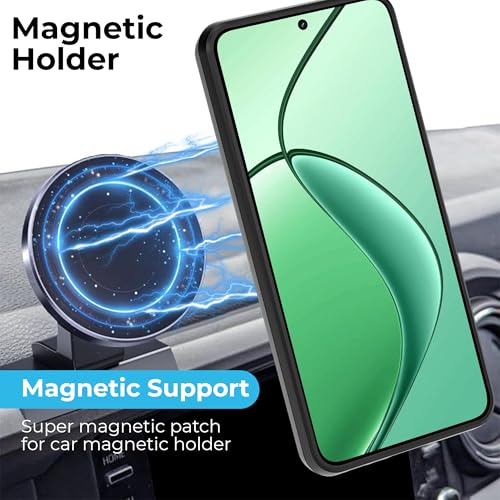 Image of A rtistque Armor Bumper Back Case Cover for Realme P3 Pro 5G | Stylish Ring Holder & Inbuilt Stand | Shockproof TPU Protective Design | 360 Degree | Realme P3 Pro Back Cover - Black