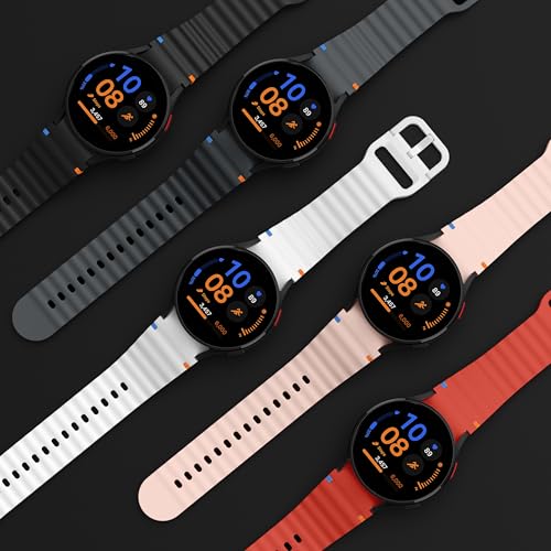 10-Pack Sport Band for Samsung Galaxy Watch 7 Band 40mm 44mm，No Gap Soft Silicone Strap for Galaxy Watch FE 6 5 4 Band 40mm 44mm/Watch 6/4 Classic 47mm 43mm 46mm 42mm/Watch 5 pro 45mm Men Women (10 colors) - image 4