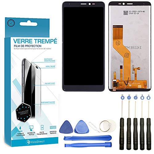 Visiodirect® Ecran Complet: Vitre Tactile + Ecran LCD Compatible avec Wiko Y60 Taille 5.45