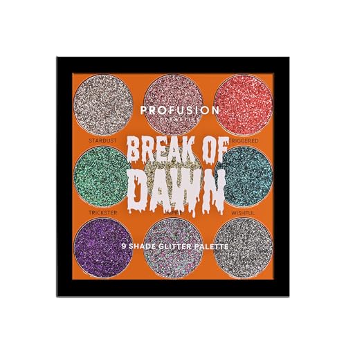 Profusion Cosmetics Spookarama | Break of Dawn 9-Shade Pressed Glitter Palette