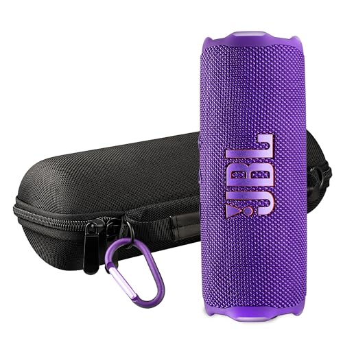 Image of JBL FLIP 7 (Purple) Waterproof Portable Speaker Bundle with X-Halo Hardcase (Black)
