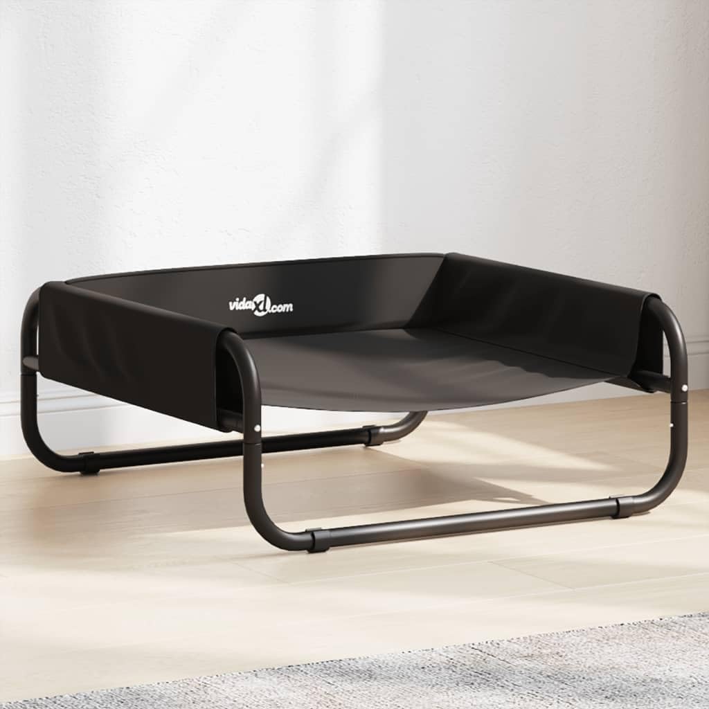 Cuccia rialzata per cani, in tessuto Oxford con telaio in acciaio verniciato a polvere, 57 x 57 x 24 cm, antiscivolo, per cuccioli, cani anziani, in soggiorno, camera da letto e all'aperto