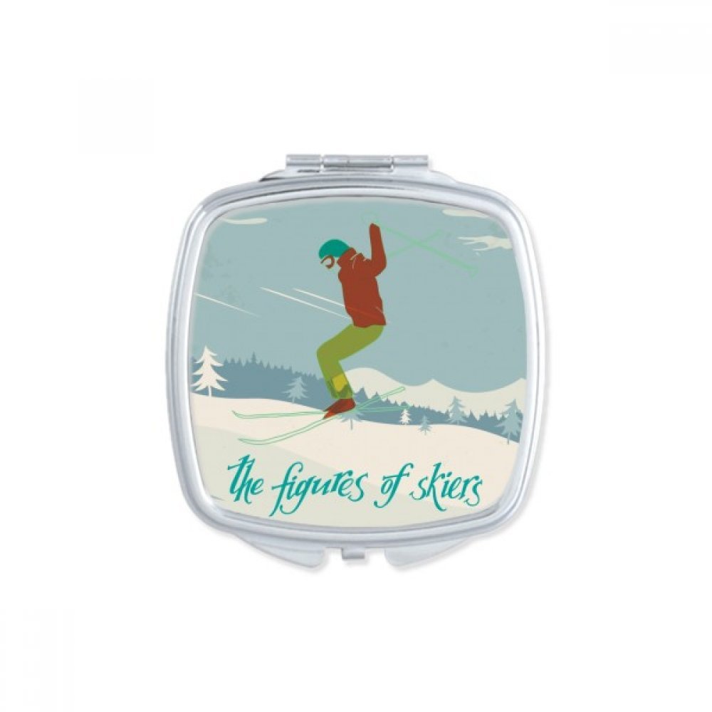 Miroir de maquillage portable pour le ski et les retouches en station d'hiver