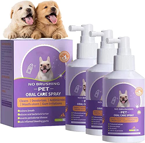 Spray limpieza dental para mascotas 3 piezas