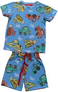 Boys Printed Cotton Night Suit Set – Half Sleeve T-Shirt & Elastic Shorts – Soft Breathable Sleepwear Price In India